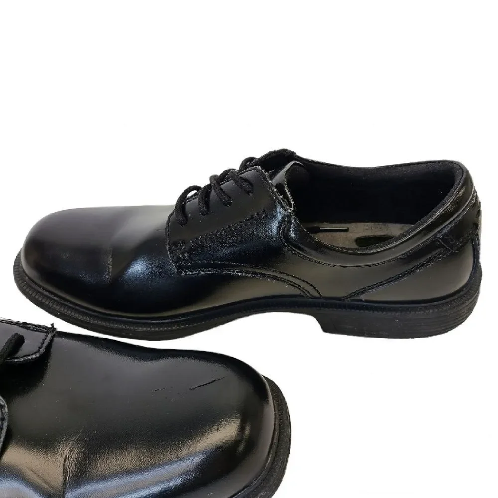 Nunn Bush Mens Baker Street Plain Toe Oxford Comfort Black Laced Shoes Sz 11M